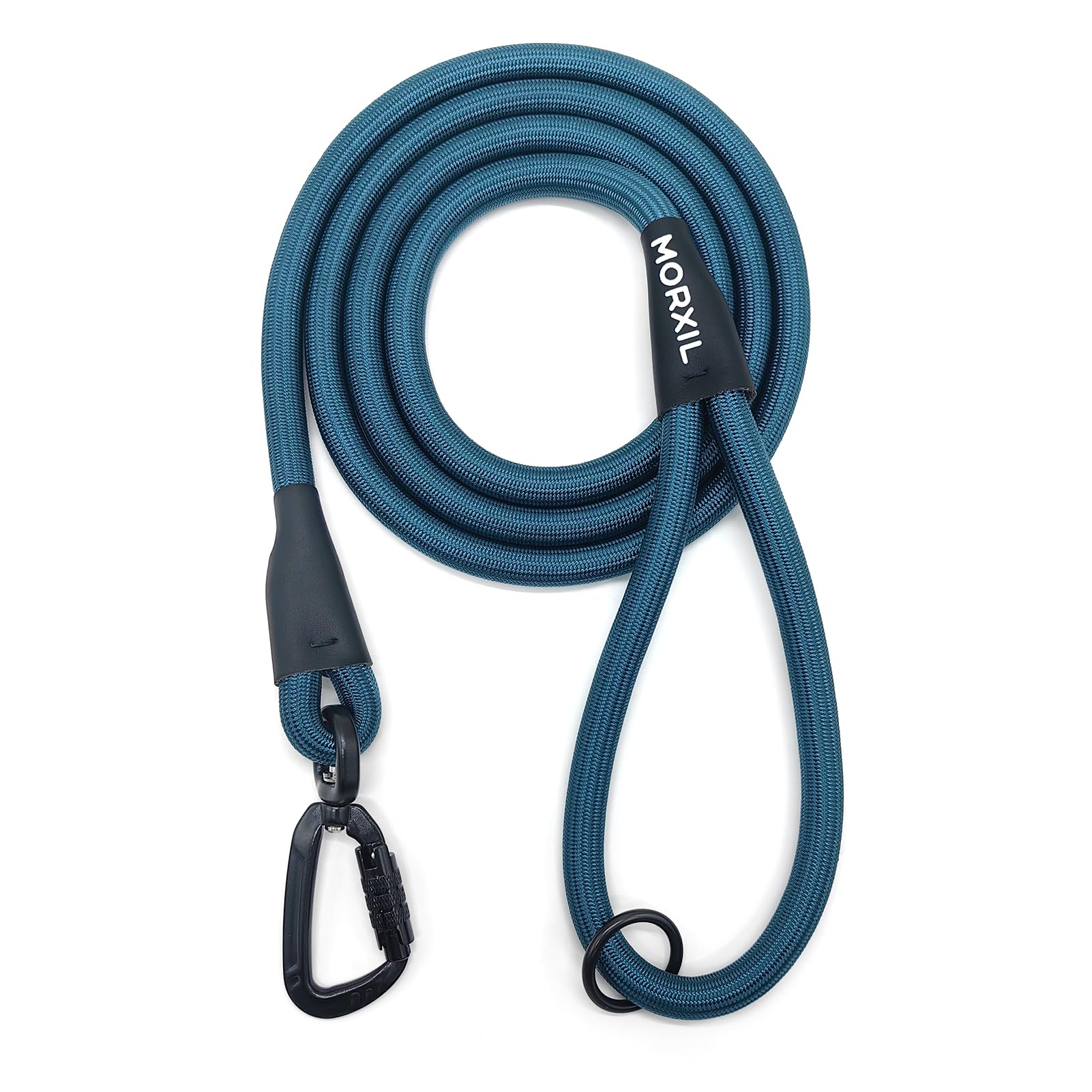 Photo 1 of MORXIL Rope Dog Leash, 6 Foot Heavy Duty Dog Leash with Aviation Aluminum Auto Locking Carabiner, Strong Nylon Pet Lead for Small, Medium, Large Dogs (Navy Blue, 6FT)