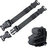 Pitozer Molle Attachment Strap for Tactical Military backpack 24"Adjustable | Compression Tie Down Strap to Secure Gear Tripod Sleeping Bag Modular Accessories Strap for Rush Tier System,Heavy Duty Nylon