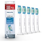 Philips Sonicare Simply Clean Replacement Brush Heads, 5 Pack, HX6015/03, White