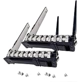 New 2-Pack 2.5" HDD Tray Replacement for HPE ProLiant DL360 DL380 G11 G12 | 2.5in SAS SATA Hard Drive Caddy for Proliant DL20 DL360 DL380 G10 plus/ DL20 DL320 DL325 DL345 DL365 ML350 Gen11 Server