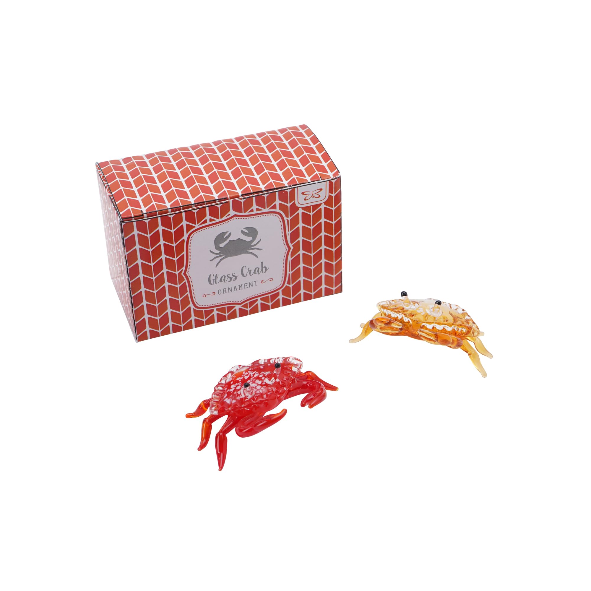 CGB Giftware Glass Crab in Gift Box | One Design To Be Chosen At Random | Only One Crab Will Be Supplied | From Artisan Glassware Range | GB04184