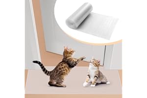 8.2Ft Cat Carpet Protector for Doorway, WASJOYE Cat Scratch Carpet Protector for Pets Non Slip Cat Scratching Pad with Lips, Easy to Cut Door Carpet Protector Prevent Carpets Rugs, 98.4×12.2 Inch