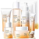 INSEEK Rice Skin Care Set, Moisturizing Skincare Gift Set for Women, Deeply Hydration Nourish Skin and Improve Dry Rough Skin, Improve Skin Elasticity, Skincare Routine Kit for Women