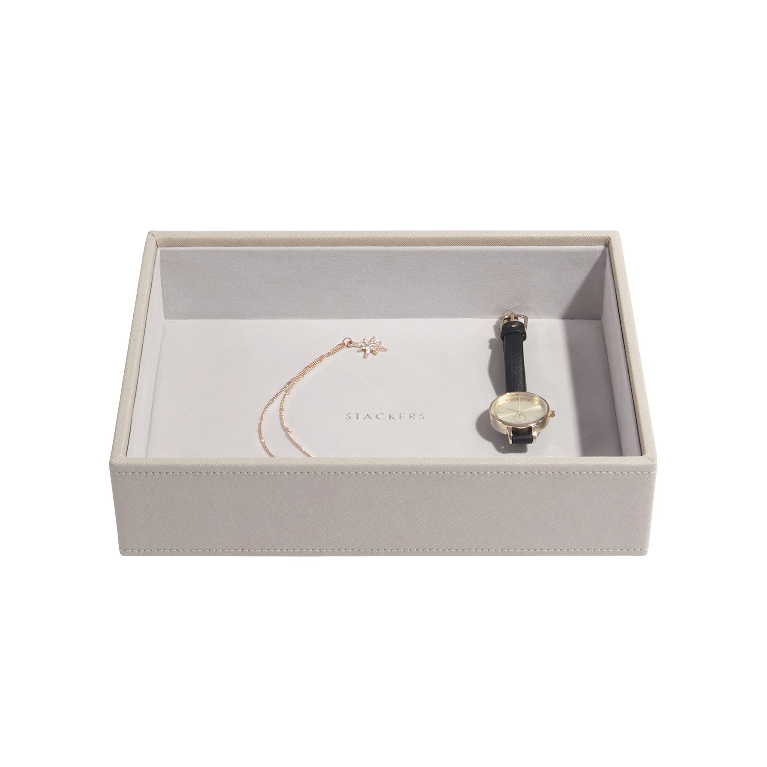 Stackers Taupe Classic Medium Jewellery Box Chunky Jewellery Layer