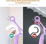 VISATOR Teddy Macrame Hamock for Stuffed Animals Purple Storage Net with LED view 4
