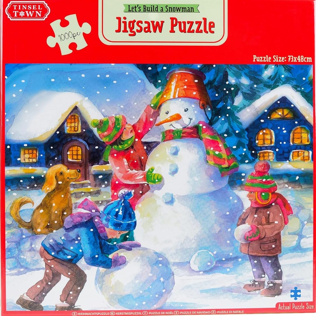 Tinsel Town Christmas 1000 Piece Jigsaw Puzzle 73 x 48cm - Snowman