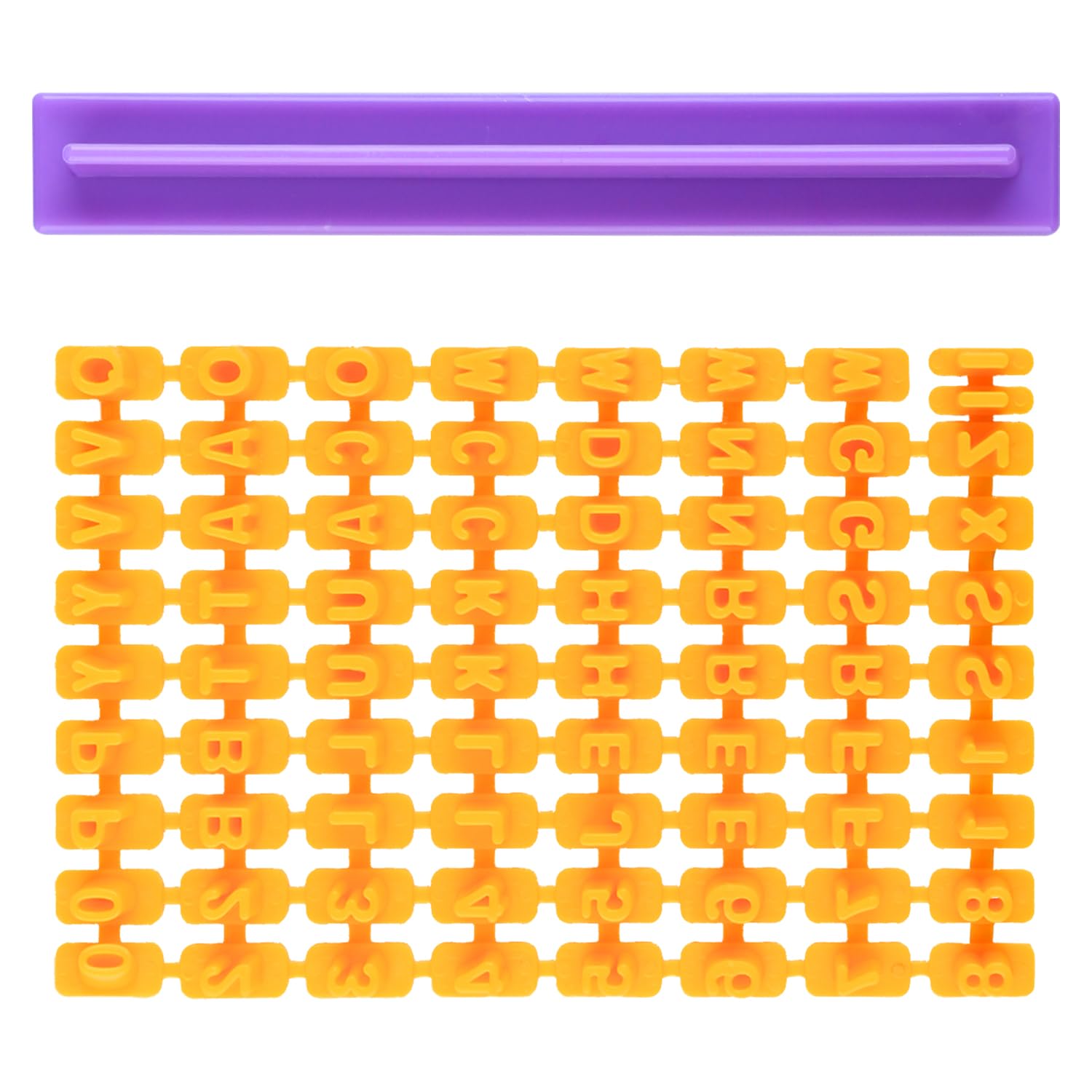 Bojueshaw Cookie Stamps Set,Alphabet Number Embosser Mold,Fondant Letter Stamps,Tiny Cookie Stamp for Biscuit Pottery DIY Projects