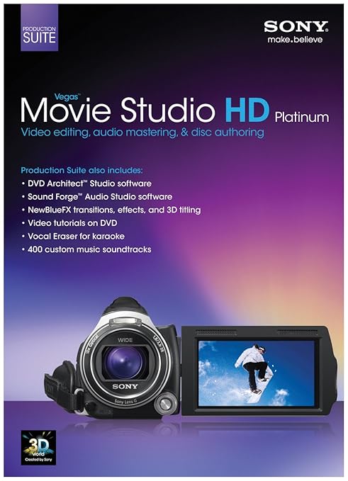 SONY MEDIA SONY VEGAS MOVIE STUDIO HD PLATINUM SUITE 11