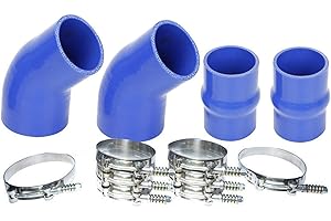 Heavy Duty Silicone Intercooler Boot Kit for 1994-1995 1996 1997 1998 1999 2000 2001 2002 Dodge Ram 5.9L Diesel Blue