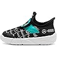 PUMA Unisex-Child Mercedes Amg Petronas Slip on Shoes MAPF1 Slipkart Alternate Closure Sneaker, Black White, 12 US Little Kid