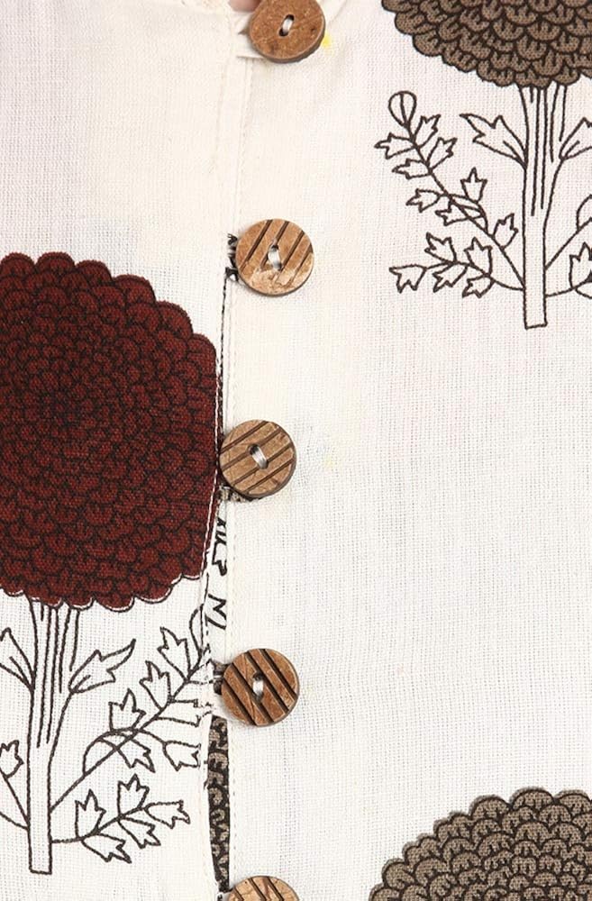 janasya women's cotton a-line kurta