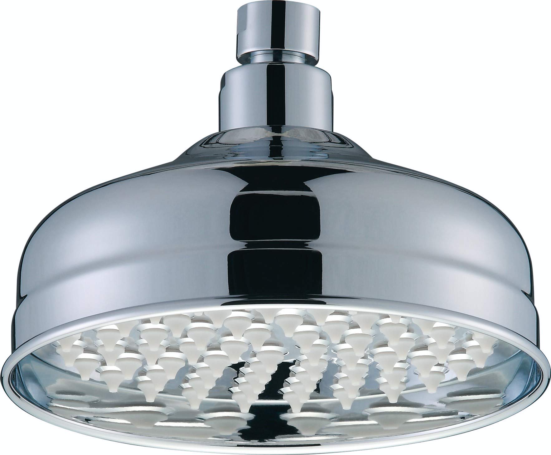 Bristan Traditional 145mm Diameter Round Fixed Head Chrome Plated with Rub Clean Nozzles (FH TDRD01 C)