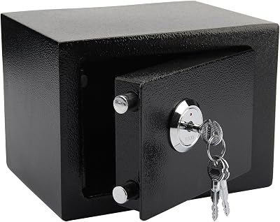 Youyijia Safe Box 23x17x17cm Small Safe with 3 Keys for Home Office