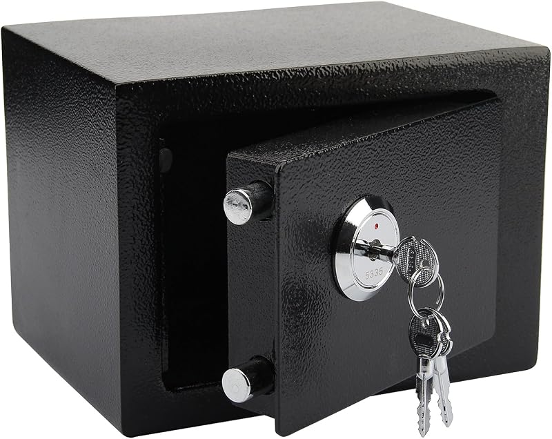 Youyijia Safe Box 23x17x17cm Small Safe with 3 Keys for Home Office