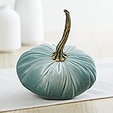 Sage Small Velvet Pumpkin, Handmade Home