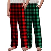 Arshiner Boys Pajama Pants 2 Pack Soft Plaid Sleepwear Kids Lounge PJ Bottoms with Pockets