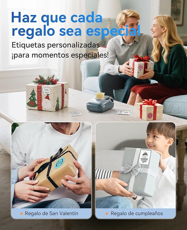 Máquina de rotulagem B1, impressora autoadesiva fácil de usar para escritório, casa e negócio, aplicação versátil, impressora térmica com etiqueta 50×30mm azul