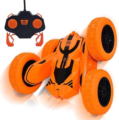 Amazon Toynspring ラジコンカー 車おもちゃ リモコンスタントカー オフロード 子供向け リモートコントロールカー Rcスタント車 キッズカー リモコンおもちゃ 両面走行 360度回転 おもちゃ 誕生日プレゼント クリスマスプレゼント ラジコン ドローン 通販
