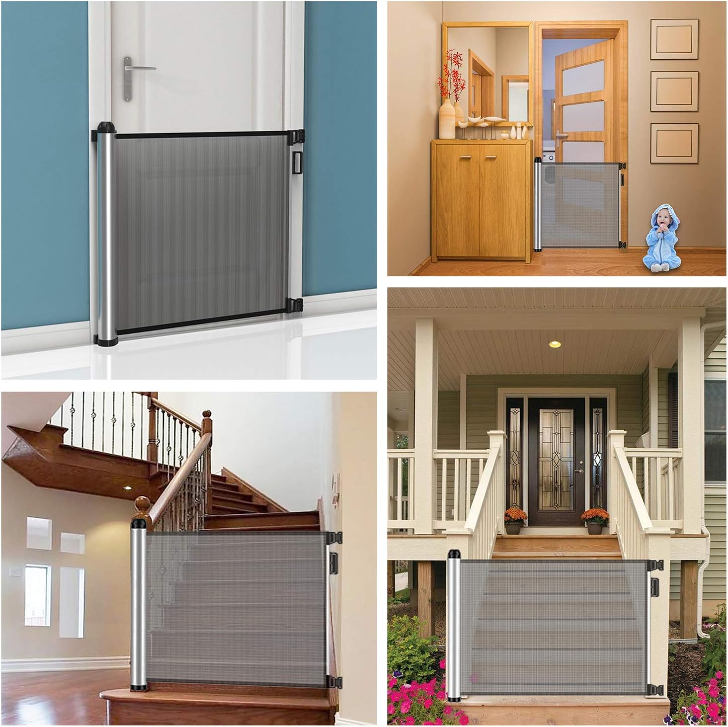 extra wide mesh baby gate