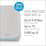 NETGEAR Orbi Tri-Band WiFi 6 RBK762S Router + Satellite Extender view 2