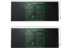 iPower Durable Seedling Heat Mat Warm 48" x 20" - 2 Pack Hydroponic Heating Pad Waterproof for Seed Starting Greenhouse and Germination