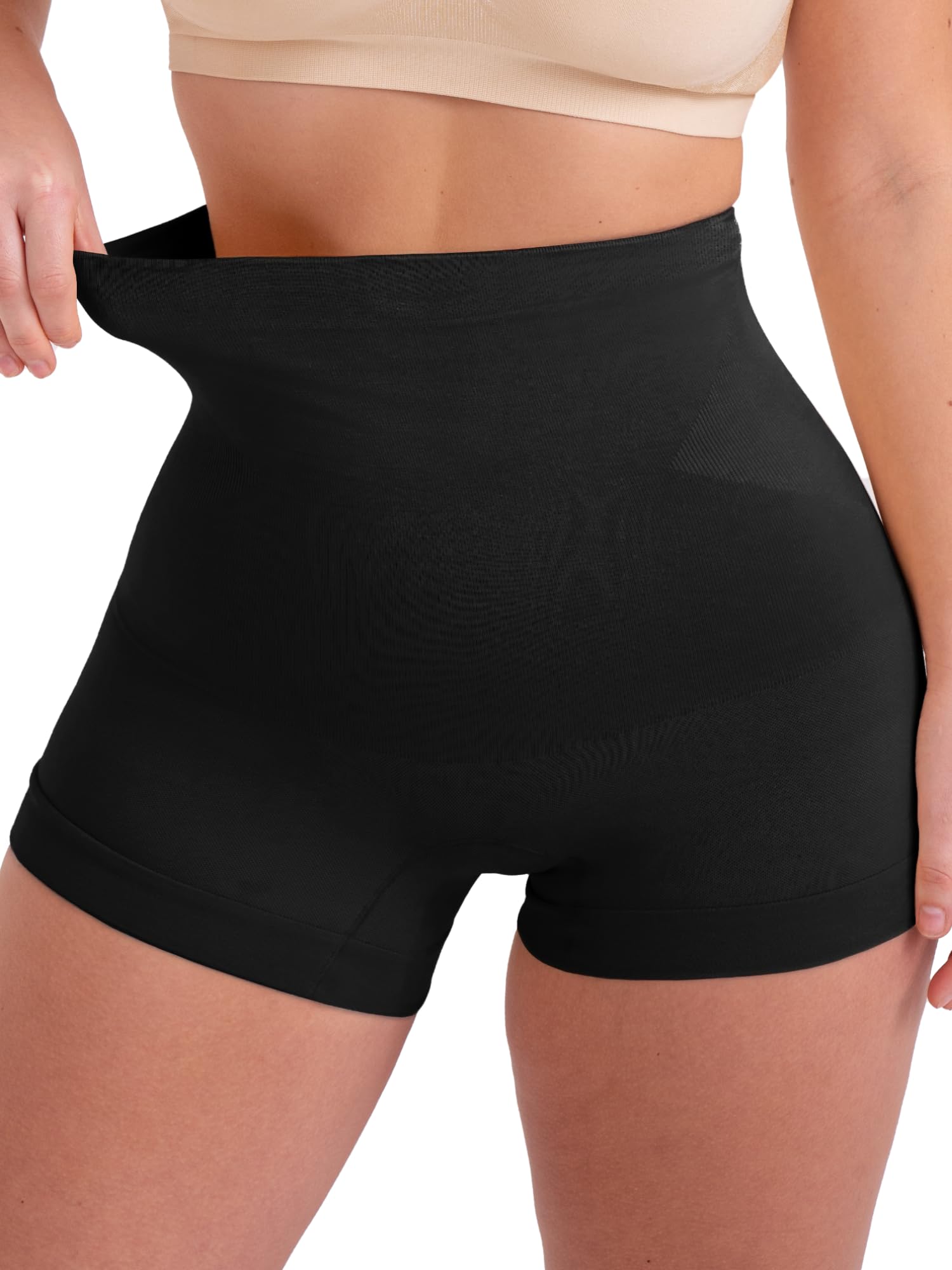 Photo 1 of SHAPERMINT Tummy Control Shapewear - Body Shaper Tummy Control Boyshort, Body Shaper for Women, Plus Size Shapewear Black