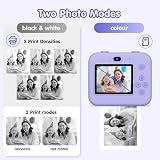 ASTGMI Kids Instant Print Selfie Camera 1080P 32GB Purple 3-12 Years view 5