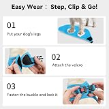 Joytale Step in Dog Harness Soft Mesh Reflective Easy Walk Harness Sky Blue view 3
