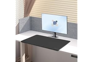 ERGO COLLECT Desk Mat with Lip,Desktop Blotter Protector Mat with Edge Guard,Non-Slip Base Waterproof PU Leather Keyboard Pad