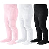 Coziwill Socks Baby Tights Toddler Stockings Tights Soft Cotton Cable Knit Baby Girl Tight Leggings Newborn Infant 0-4T