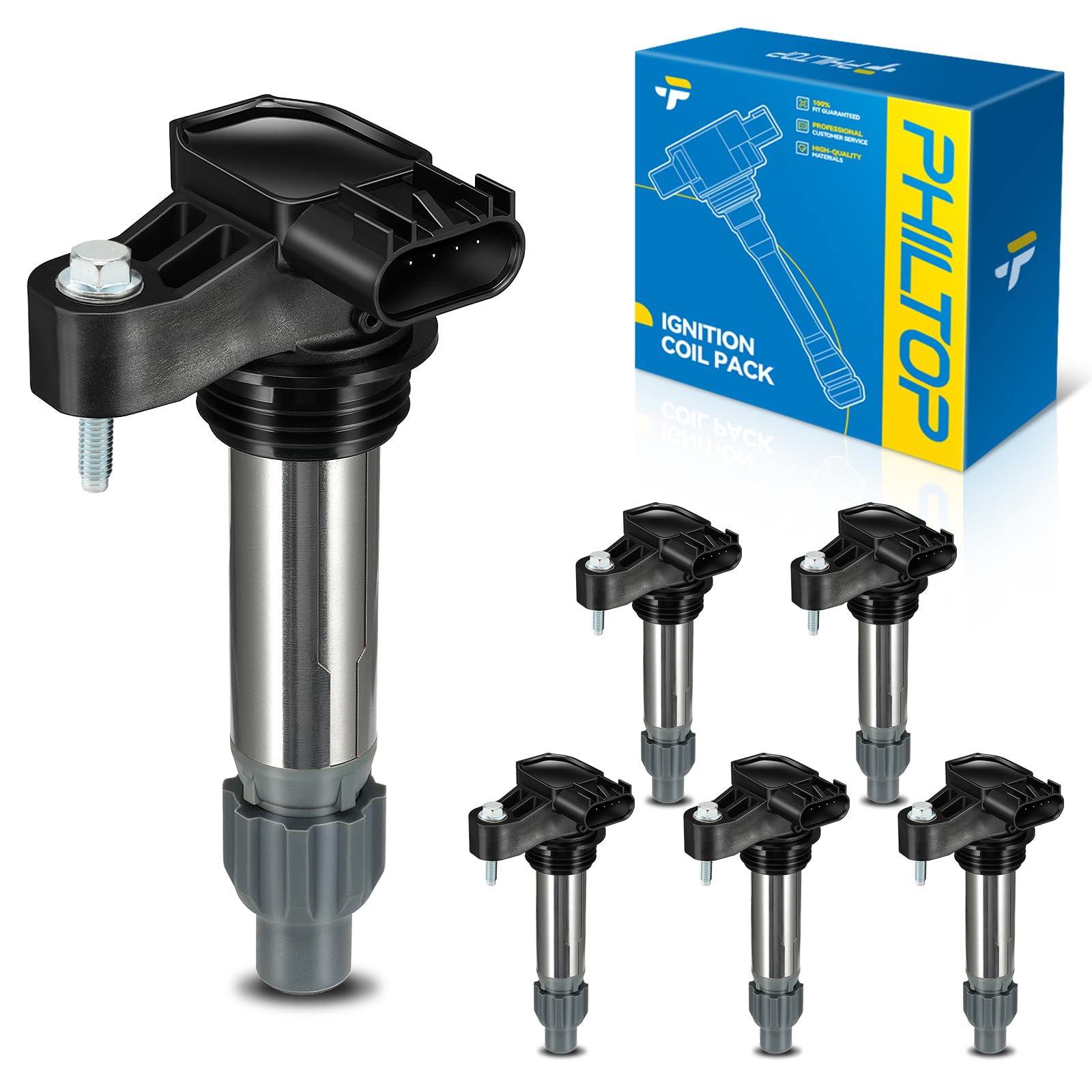 PHILTOP UF569 Ignition Coil 6 Packs Fit for