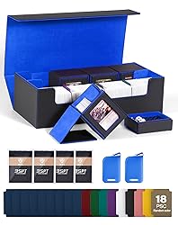 ZLCA MTG Deck Storage Box 5 in 1, Deck Case with 4