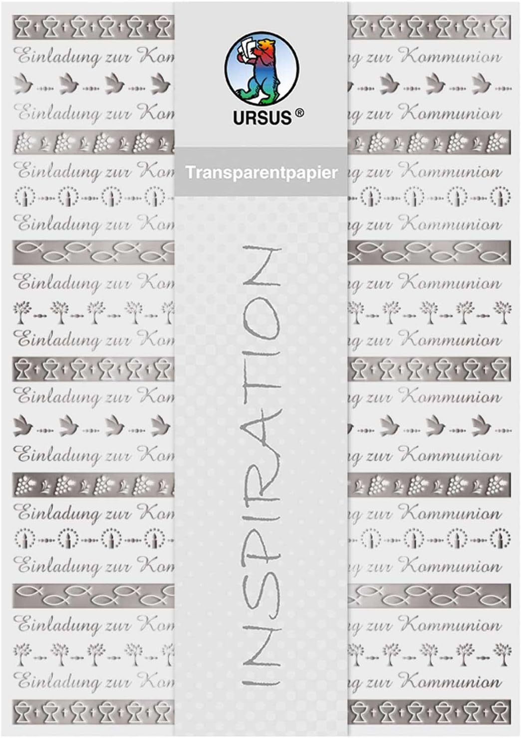 Ursus Tracing Paper Borders 115 g/m² 5 Sheets DIN A4, Silver