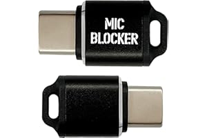 Type-C Mic Blocker Anti-Eavesdropping Adapter for Zoom, Teams and Meetings & Silent Screen Recording Without External Noise O