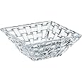 Nachtmann Bossa Nova Collection Square Dip Bowls, Set of 2, Clear Crystal Glass, Serving Dish for Sauce, Salsa, Ice Cream, and Dips, Giftable, 7.8 Inch, Clear, Dishwasher Safe