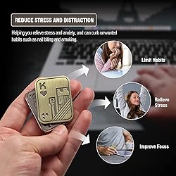 Metal Fidget Toys, EDC Fidget Slider, Poker Push