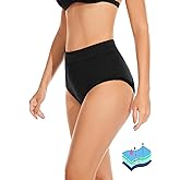 OVRUNS Period Swimwear Leakproof Bikini Brief Bottoms Waterproof Menstrual Swim Bottoms for Teens, Girls, Women