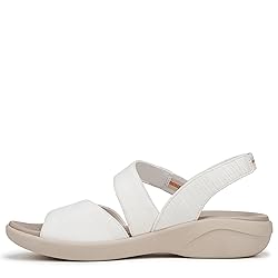 LifeStride Women's Cheerful Sandal Bright White 7.5 M