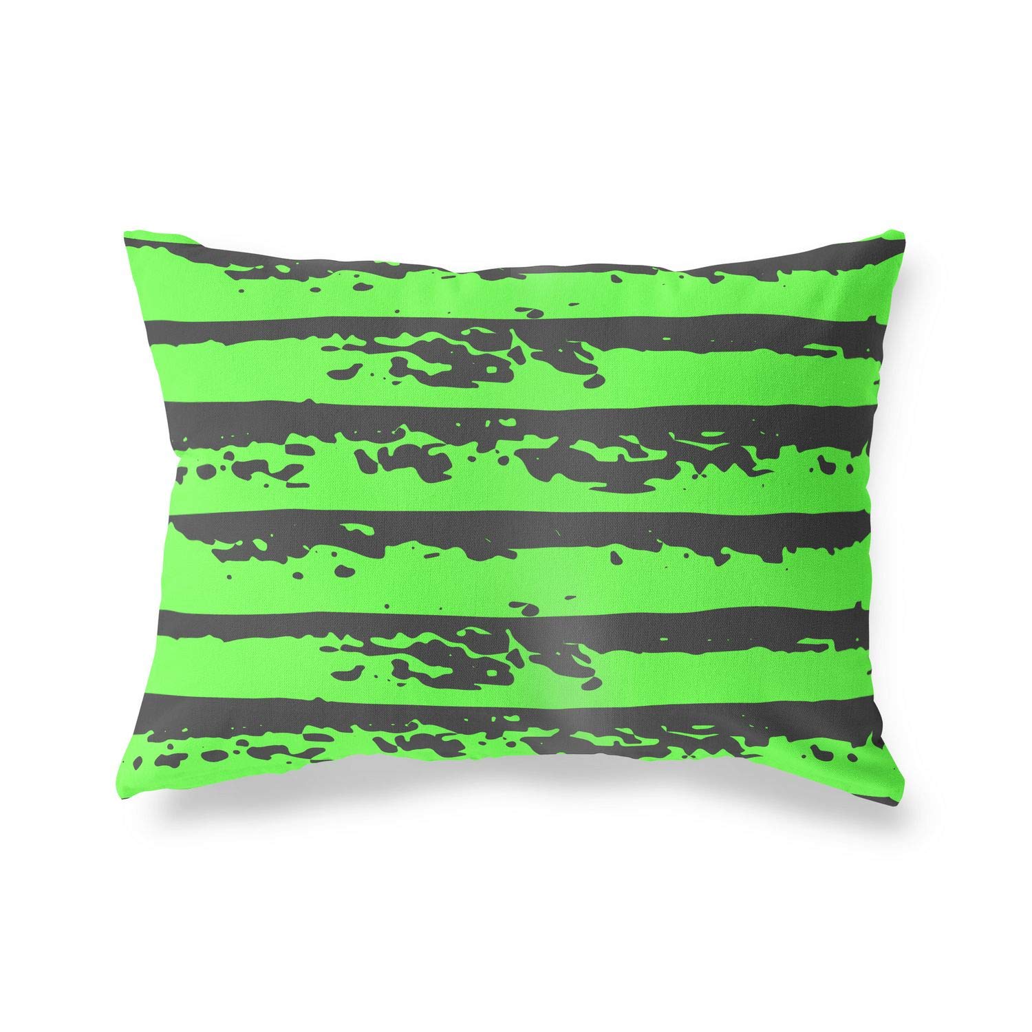 Bonamaison Decorative Cushion Cover Neon Green & Fume, Throw Pillow Covers, Home Decorative Pillowcases for Livingroom, Sofa, Bedroom, Size: 35x50 Cm - Designed and Manufactured in Turkey