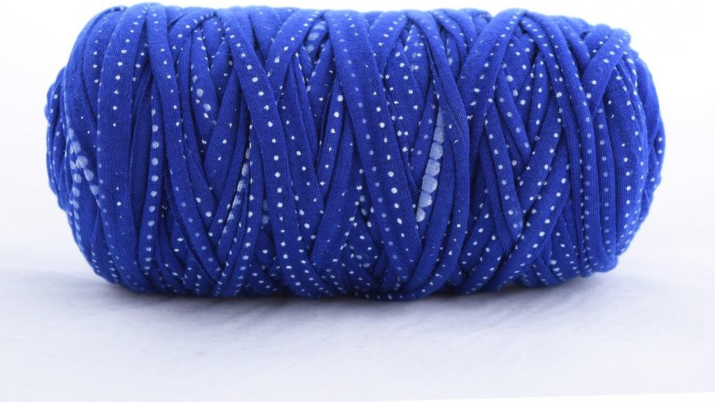 T-Shirt Yarn Bulky Fettuccini Zpagetti Style Elastic Strong Cloth T Shirt Trapillo Yarn Ball for Knitting Sewing Crocheting Bags Bowls DIY Handicraft and Home décor Projects Yarn#33