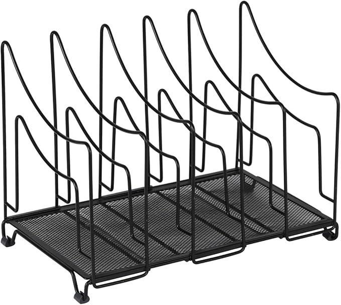 EasyPAG Wire Vertical Desk Tidy A4 File Holder 5 Upright Assembled