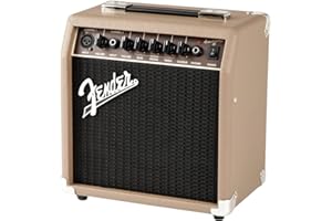 Fender Acoustasonic Guitar Amp for Acoustic Guitar, 15 Watts, with 2-Year Warranty 6 Inch Speaker, Dual Front-Panel inputs, 1