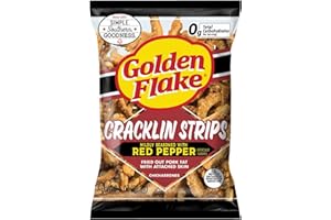 Golden Flake Cracklin Strips Mildly Seasoned w/Red Pepper 3/3.50