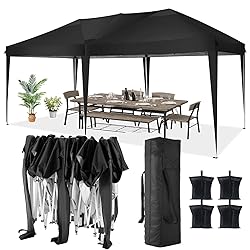 TOOLUCK 10x20 Pop Up Canopy Tent Waterproof Outdoor