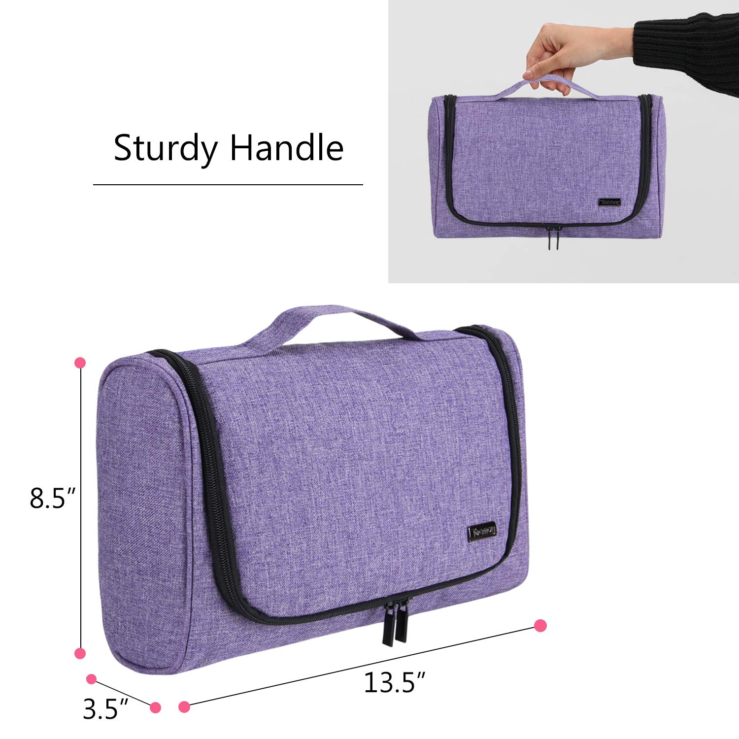 Teamoy Travel Storage Bag Compatible with Dyson Airwrap Styler, Portable Travel Organizer for Airwrap Styler and Attachments, Purple : Beauty