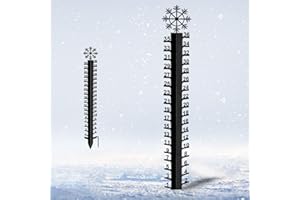 ASENRON 36 inch Snow Gauge Outdoor, Large Snow Measuring Gauge, Winter Snow Measuring Stick, Xmas Snow Depth Measure Rod, Iron Art Snow Gauge for Yard, Lawn and Garden, Christmas Snow Ruler, Easy to Read
