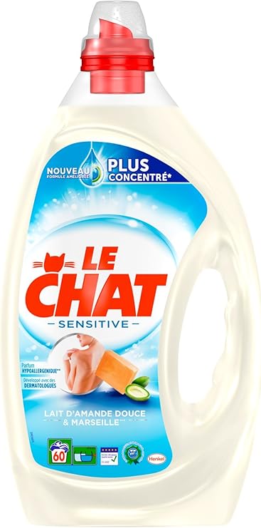 Le Chat Sensitive Lessive Liquide 3l 60 Lavages
