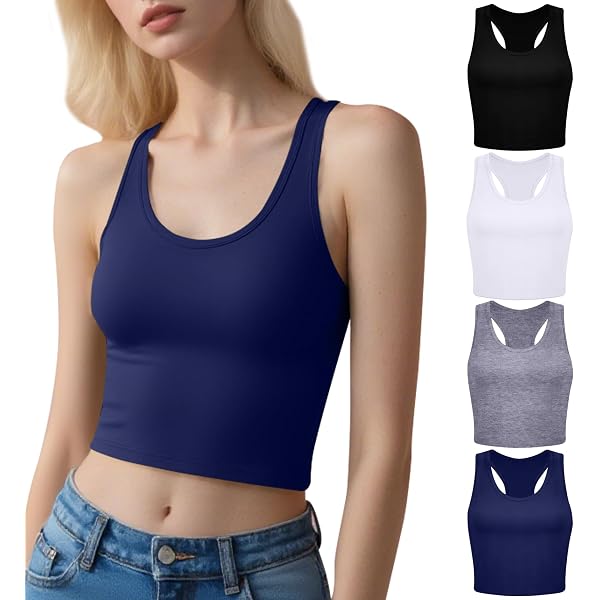 ECDAHICC Women's Graphic Print Tank Top - Letter Print Sleeveless Tee For Summer & Beach