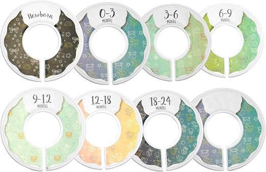 8 Pieces Diviseurs De Placard Colore Bebe Garcon Fille Vetements Separateurs De Taille De Racks De Vetements Avec Tailles Nouveau Ne A 18 24 Mois Descanso Y Sueno Muebles Ourhouserestaurant Com