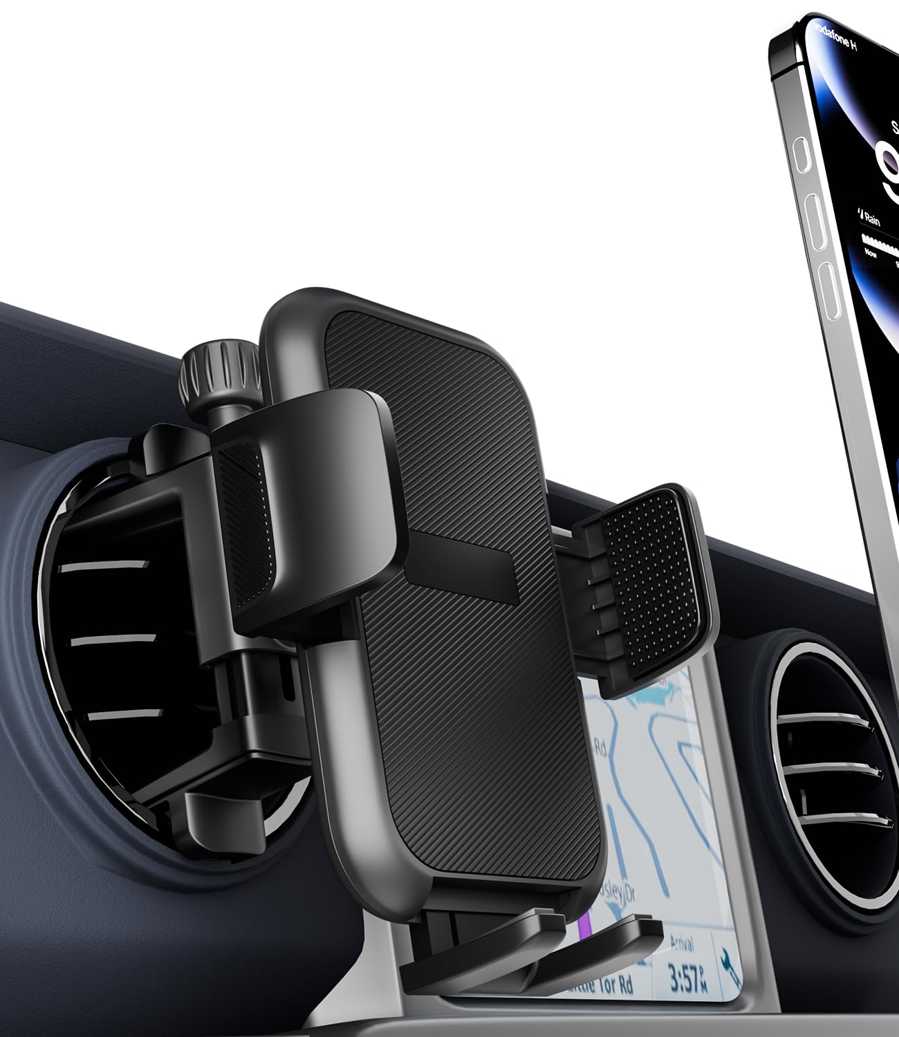 Photo 1 of ALAFLY Round Vent Car Phone Holder for Jeep Wrangler JL(2018-2025) Gradiator (2020-2024) Compass (2009-2016) [Thick Case Friendly] Air Vent Car Mount for All Smartphone 4-7.2 inch